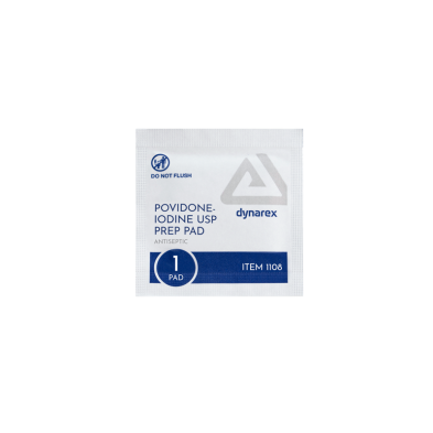 #1108 Dynarex® Povidone-Iodine Prep Pads